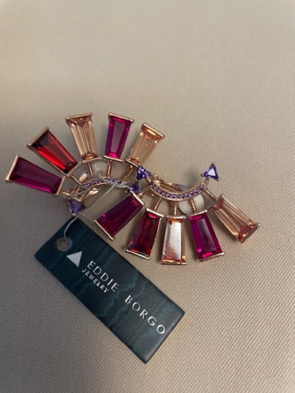 Eddie Borgo Crystal Fan Earrings Dream Catcher Collection